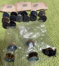 Vintage UAW AUTO WORKERS UNION Pin Lot of 22 Pins 1970s America Ephemera USA picture