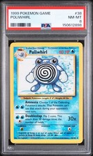 1999 Base Set Game #38 Poliwhirl PSA 8 NM Mint Pokemon picture