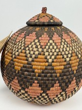 Traditional Zulu Isichumo Basket 10