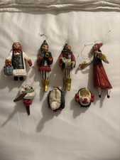 Vtg House of Hatten 12 Days of Christmas 1989 set of Seven Ornaments picture