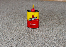 VINTAGE FIENDOIL-FIREARMS 3oz OVAL OIL CAN-DEVIL LOGO- McCambridge Riverdale MD picture