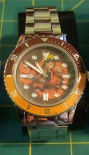 New Accutime Naruto Uzumaki Analog Quartz Watch 44mm Metal Bracelet NAR8004AAZ picture