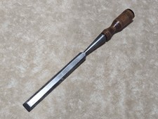 #31 Vtg UNION HDW 3/4” LONG Bevel Edge Wood Socket Chisel Tool CLEAN picture