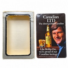Vintage 1970s Bobby Orr Canadian LTD Whiskey Playing Cards Sealed Deck NHL Rare picture