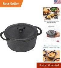 Stylish Pre-Seasoned Mini Dutch Oven - Perfect for Stews & Individual Servings picture