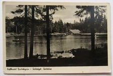 Germany Bischofsgrun i Fichtelgeb Fichtelsee Bavaria Real Photo Postcard RPPC picture