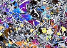 Stunning ÅSBY DIABASE volcanic Asby Diabas thin section microscope slide picture