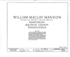 Photo:Harrisburg PA William Maclay Mansion 1792 HABS Front South View picture