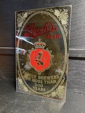 A Beautiful 1970’s Stroh’s Beer Mirror Bar/Advertising Sign New Old Stock USA picture