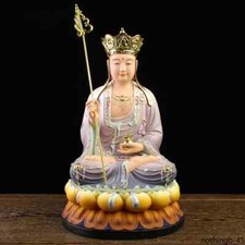 GOOD Ksitigarbha Bodhisattva Dizang Pusa BUDDHA Figure Home Altar Shop Worship picture