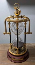 Solid Brass Franklin Mint National Maritime Historical Society Zodiac Hour Glass picture