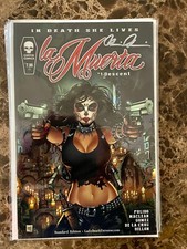 La Muerta #1 Descent 2016 Standard Edition, Coffin Comics, Signed 1X Pulido COA picture