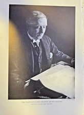 1906 Vintage Magazine Illustration Herbert Henry Asquith British Prime Minister picture