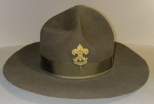 Vintage BSA Boy Scouts America Campaign Scout Master Hat Size 7 1/8 picture