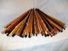 READ Wizards Choosing Hand Turned Carved Wood Magic Wand Witch Wizard w/FreeBag picture