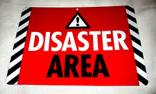 DISASTER AREA Sign #2 - NEW** picture