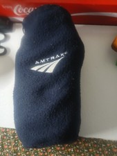 Vintage Amtrak Passenger Personal  Blanket With Drawstring Bag picture