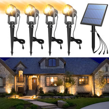 Solar Spot Lights Outdoor 4-In-1 Solar Landscape Lights Dusk to Dawn Solar Uplig picture