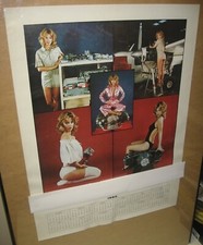 Vintage 1983 Aviation Part Pinup Calendar Playboy Bunny Crystal Dallas picture