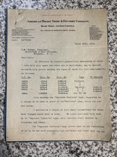1915 American Brake Shoe and Foundry Co Letter Letterhead New York / Blueprint picture