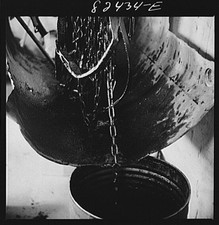 Photo:Honey Brook Pennsylvania 1942 Zook Farm Amish Harness Dipping in Oil picture