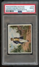 1934 Eckstein-Halpaus Ludwig Van Beethoven #115 Graded PSA 2 Good picture