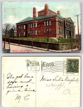 Braddock Pennsylvania Belle Ave School Postcard AG348 picture