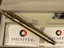Sheaffer Legacy 2 #860 Brushed Gold Fountain Pen 18K Gold MEDIUM Nib New in Box picture