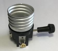 New 3 Terminal Turn Knob Lamp Socket Interior for Wiring Bottom Light Bulb picture