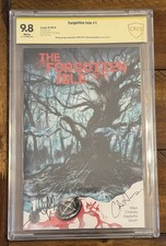 The Forgotten Isle #1 CBCS 9.8 White Pages Leaf Comics Signed X3 picture