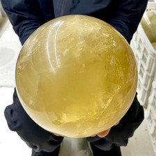 8.75LB Natural Yellow crystal ball Quartz Citrine sphere Mineral healing picture