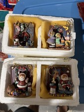 1996 Bradford Exchange Lot Of 4 Xmas Ornaments Like a Bowl Full Rare picture