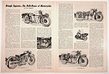 1959 Brough Superior Motorcycles Article Rolls-Royce of Motorcycles Ephemera picture