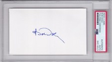 SENATOR BOB DOLE PSA DNA CERTIFIED SIGNED AUTOGRAPHED INDEX CARD CONGRESS picture