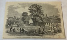 1861 magazine engraving~ BAILEY'S CROSS ROADS / REBEL STEAMER 'PAGE' picture
