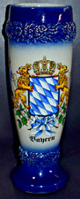 Bavaria Crest Stoneware Wheat Beer Cup King Werk Germany RARE 10
