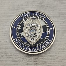 Hays Kansas Police Challenge Coin Fort Hays picture