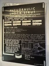 MAN CAVE MILITARY AIRCRAFT NOS DATA PLATE  picture