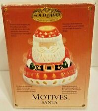 Mr Christmas Gold Label Motives Santa Votive Candle Holder Rotates 2003 picture