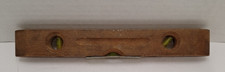 Stevens No 399 Torpedo Level Wood Brass Vintage Hand Tool Pocket Size 9 Inch picture
