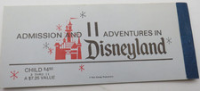 Vintage-1973 Disneyland 11 Adventures Child Ticket Book  $4.50 Partially Used picture