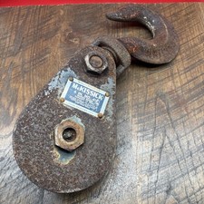 Vintage McKissick Snatch Block Pulley with Hook 3