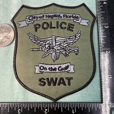 Naples, FL SWAT POLICE Department DEPT PD SHOULDER Iron-On PATCH SHERIFF LEO picture