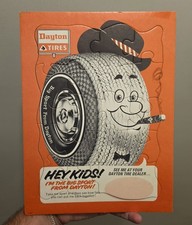 1950-60s Dayton Tires kids puzzle antique old oringal picture