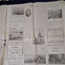 Ellensburg WA Newspaper Page/Section w/ Local Business Advertisements picture