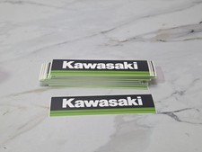 NOS Vintage KAWASAKI Sticker Lot 100 MOTORCYCLE MOTORCROSS DIRT BIKE Green Black picture