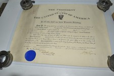 US OFFICIAL MILITARY COMMISSION NOV 1912 SIGNED BY PRESIDENT WILLIAM TAFT (AYK2) picture