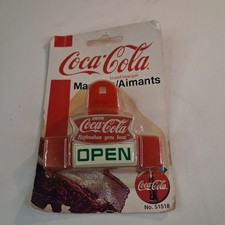 Vintage 1998 NOS Coca-Cola Magnetic Chip Clip Refrigerator Magnet #51518 picture