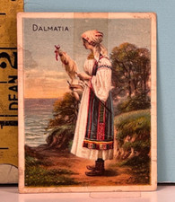 🔥1912 T52 Turkish Trophies Costumes & Scenery of All Countries: DALMATIA🔥 picture