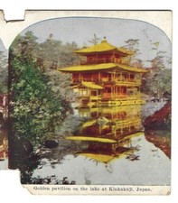 Golden Pavilion on the Lake at Kinkakuji, Japan, Circa 1900 Stereoview picture